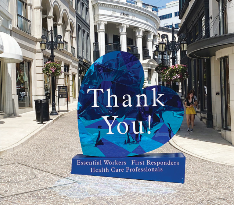 New Two Rodeo Drive Artwork Pays Tribute to First Responders