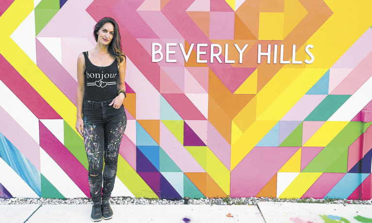 New Mural Brightens Up  Beverly Hills