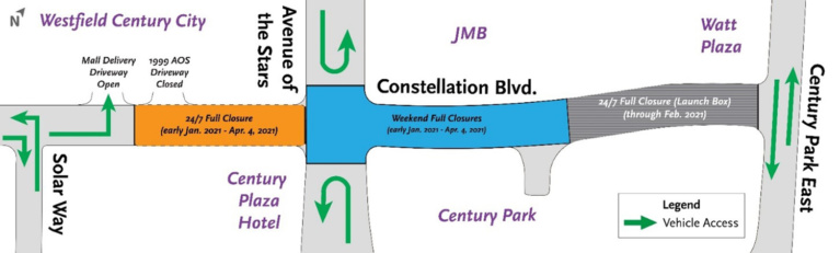 Metro to Reclose Constellation Boulevard Through April
