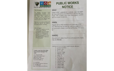 Residents Asked to Suspend Water Use Outdoors for Two Weeks