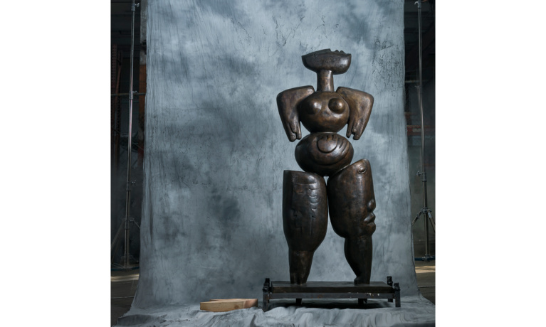 Installation Underway for Alexandra Nechita Bronze