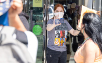 Anti-Maskers Protest Sephora in Beverly Hills