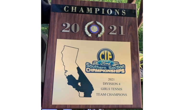 Beverly Hills HS Girl’s Tennis Team Wins CIF-SS Division 4 Title