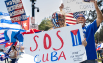 Cuba Solidarity Protests in  Beverly Hills