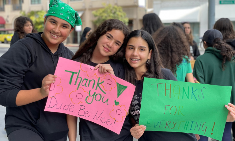 BHUSD Middle School Students Spread Kindness