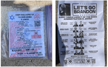 Community  Rattled by Another Antisemitic Flyer Incident