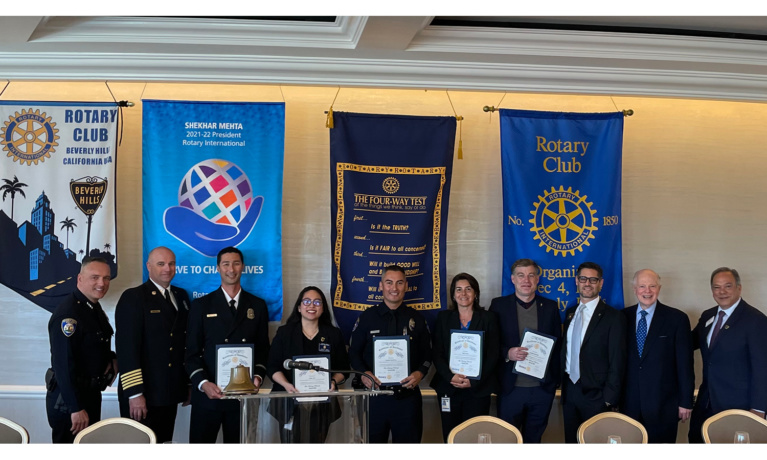 Rotary Club of Beverly Hills Honors City Employees