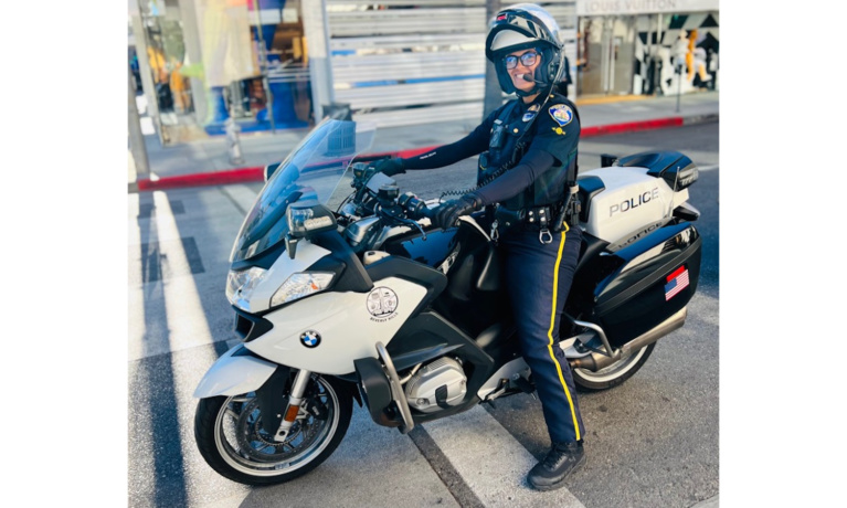 Beverly Hills Celebrates Its First (and only) Female Motorcycle Cop