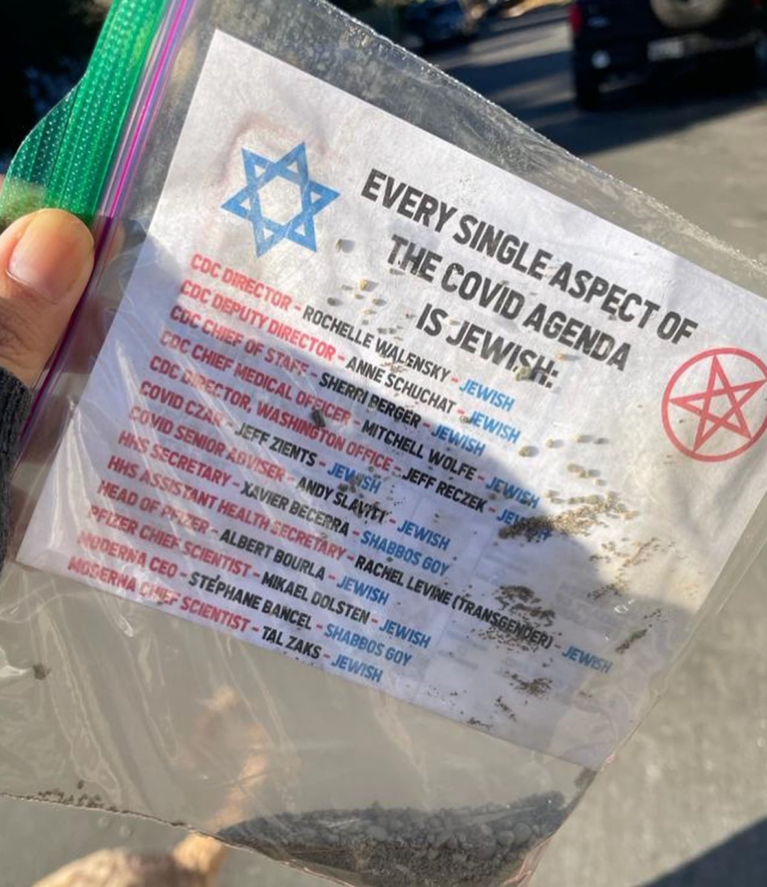 Community Rattled by Another Antisemitic Flyer Incident