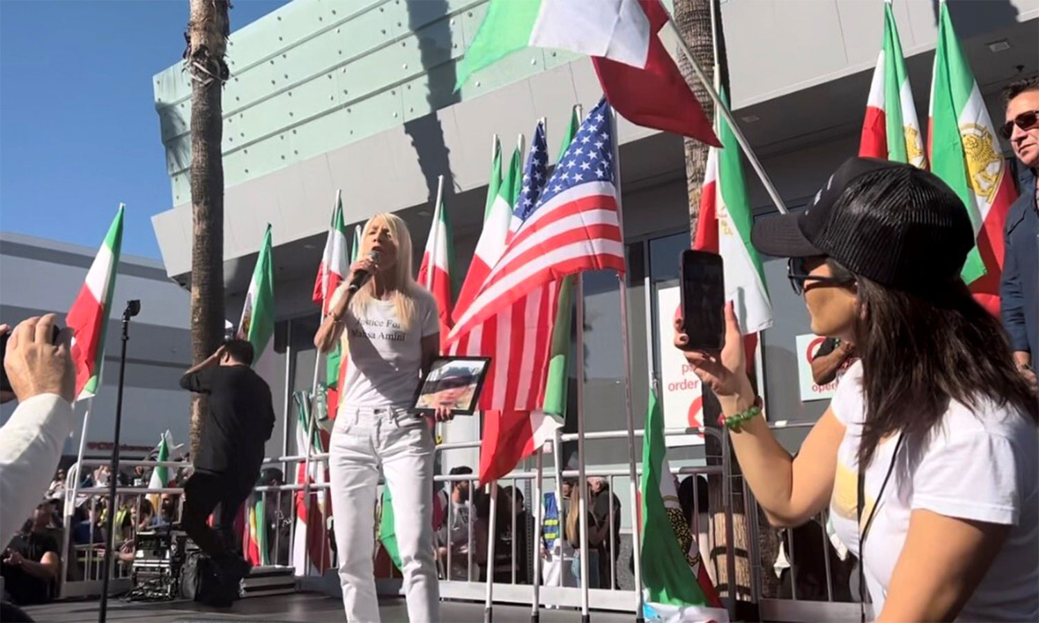 Bosse Speaks at Freedom Rally for Iran in Hollywood