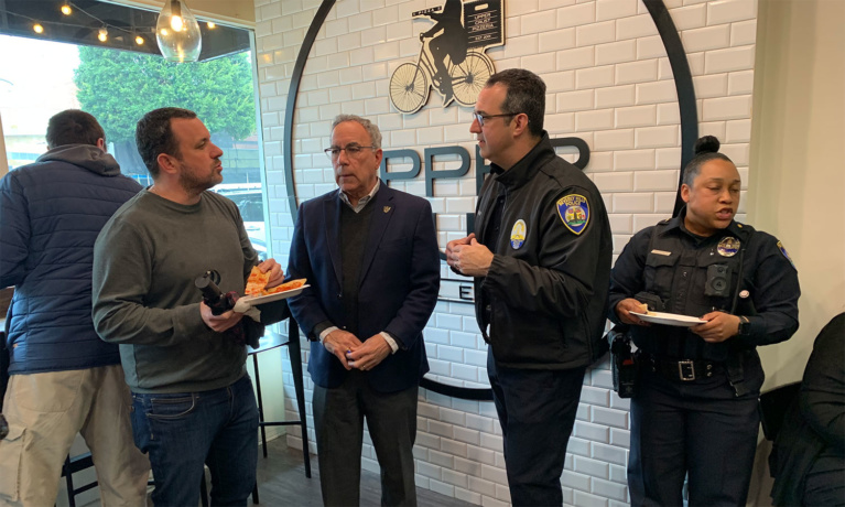 Residents and Officers Partake in ‘Pizza with Patrol’