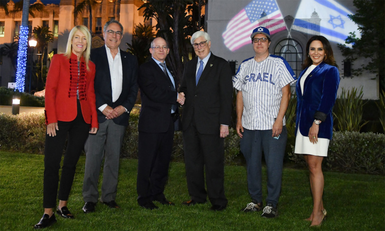 City Hall Illuminated for Israel Independence Day