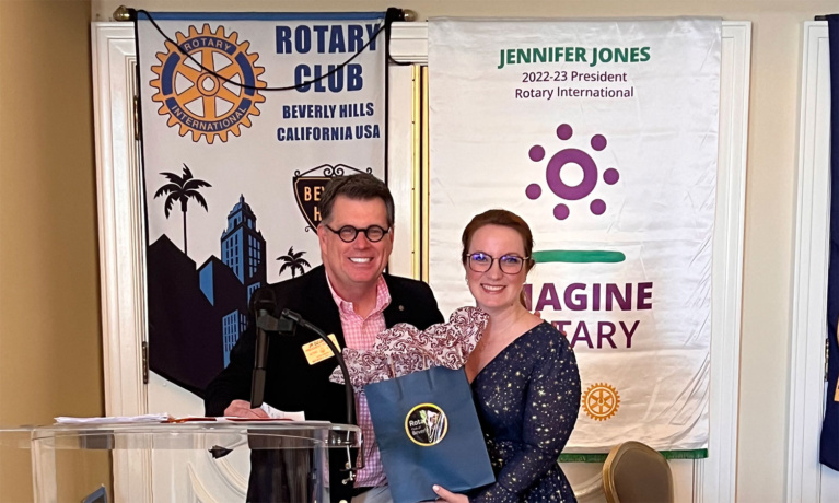 Horvath Addresses Rotary Club of Beverly Hills