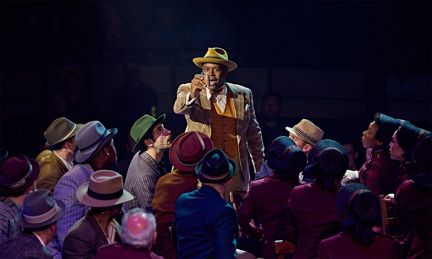 Guys and Dolls.Cedric Neal (Nicely Nicely Johnson), photo by Manuel Harlan