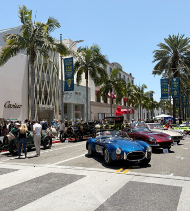 The Concours d'Elegance takes place on Rodeo Drive on Father's Day. Photo by Jessica Ogilvie