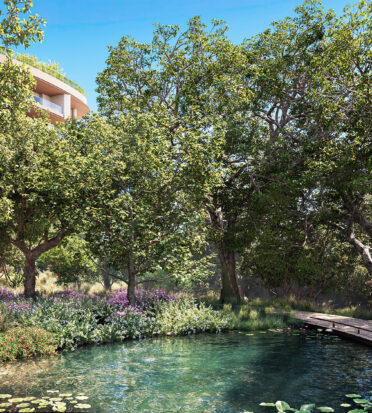 The Botanical Gardens at One Beverly Hills Rendering courtesy of Cain