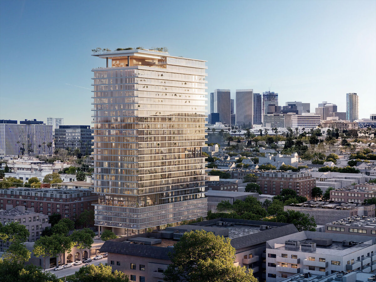 The proposed builder's remedy project on Burton Way