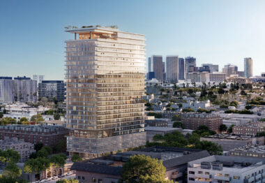 The proposed builder's remedy project on Burton Way