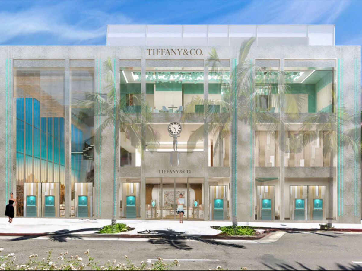 Rendering of Tiffany & Co. facade Photo courtesy Gruen Associates