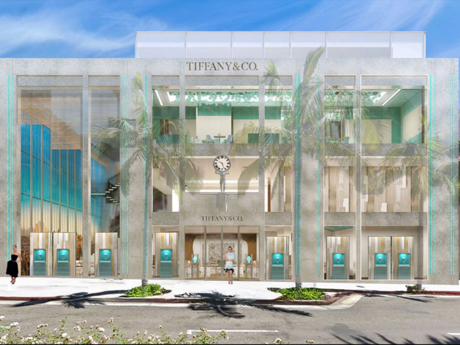 Rendering of Tiffany & Co. facade Photo courtesy Gruen Associates