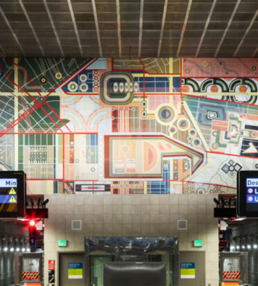 The new Wilshire/La Cienega Station will feature artworks that include 