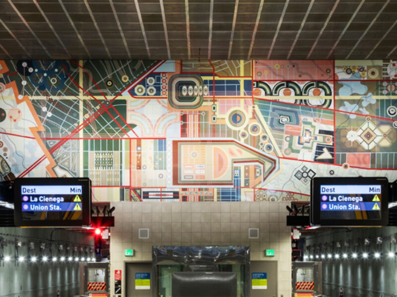 The new Wilshire/La Cienega Station will feature artworks that include "Night / Quartz” by Soo Kim.