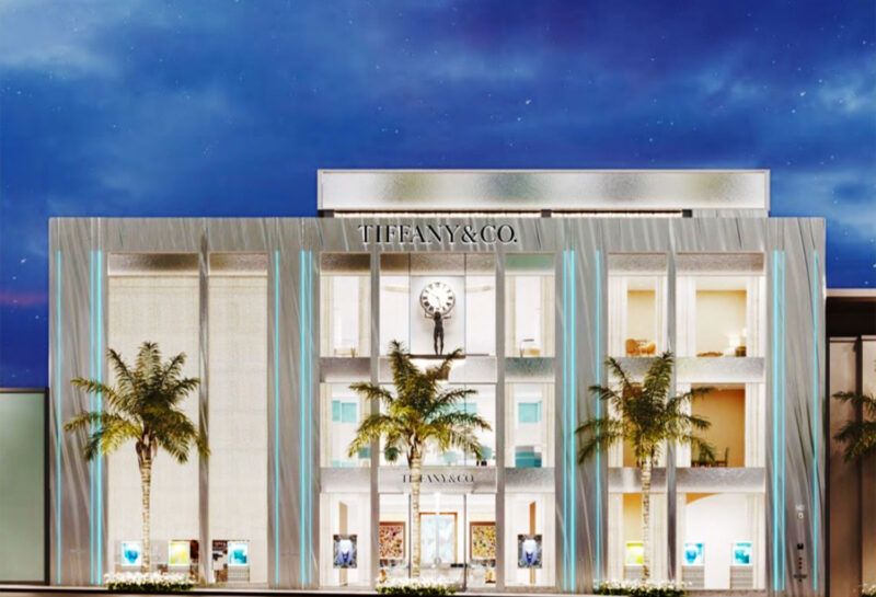 Rendering of Tiffany & Co. building planned for Rodeo Drive Rendering courtesy of Gruen Associates and Peter Marino Architect