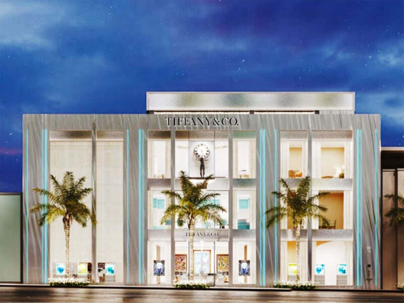 Rendering of Tiffany & Co. building planned for Rodeo Drive Rendering courtesy of Gruen Associates and Peter Marino Architect
