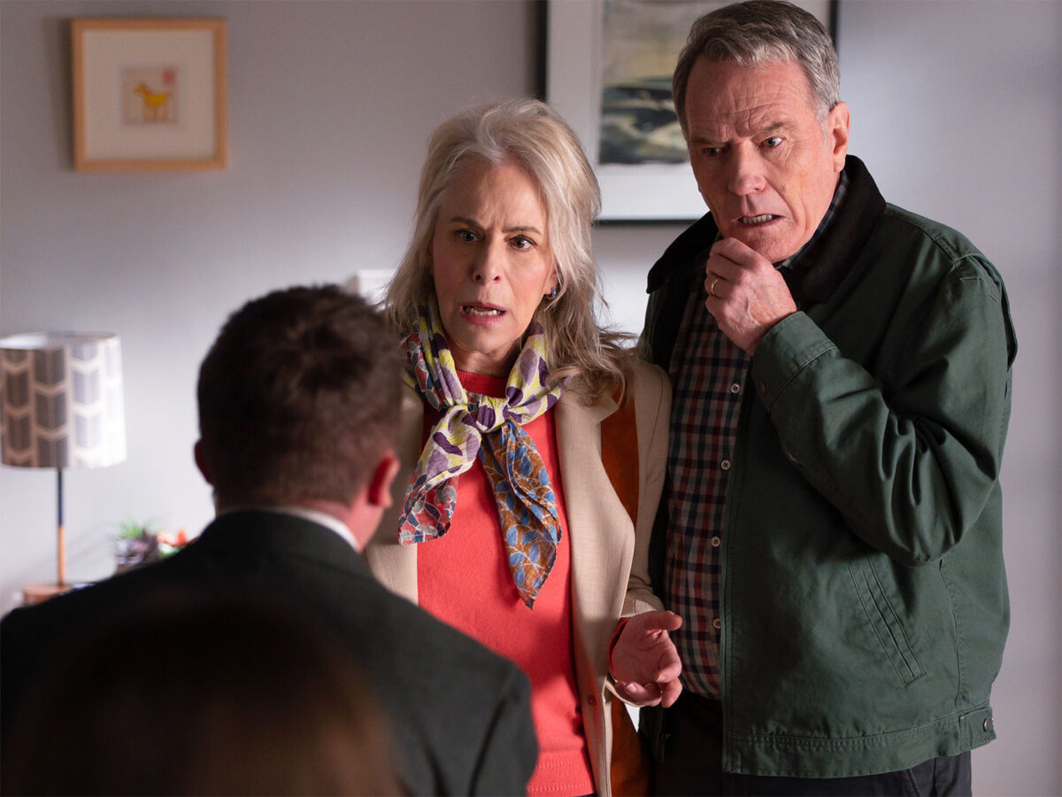 Frankie Muniz, Jane Kaczmarek and Bryan Cranston in “Malcolm in the Middle: Life’s Still Unfair”