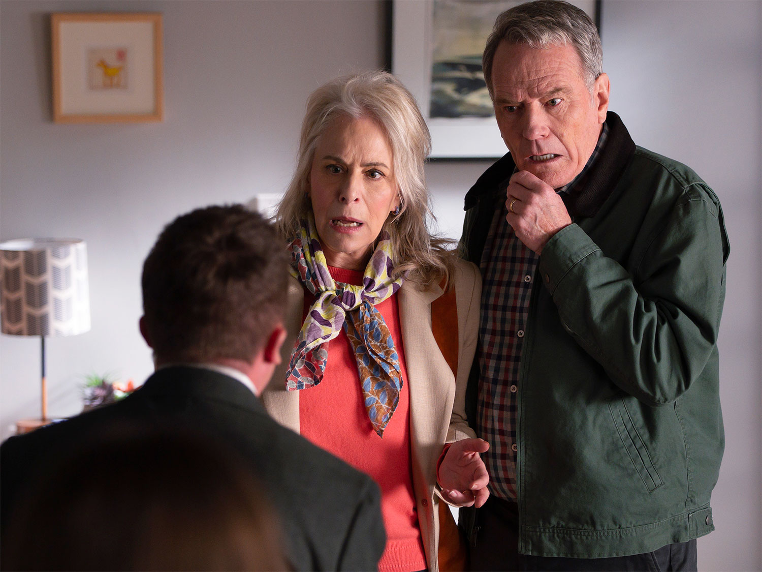 Frankie Muniz, Jane Kaczmarek and Bryan Cranston in “Malcolm in the Middle: Life’s Still Unfair”