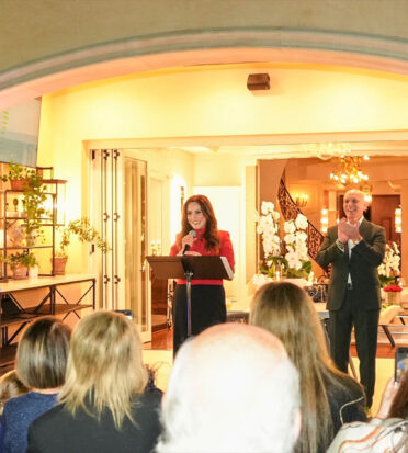 Councilmember Sharona Nazarian thanked supporters during a victory celebration on election night.