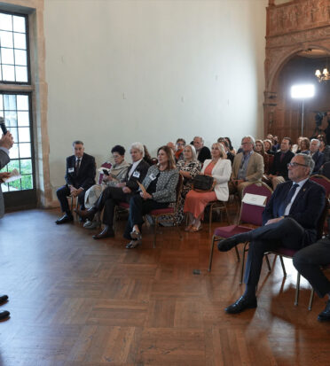 Mayor Corman at the inaugural awards program on May 27