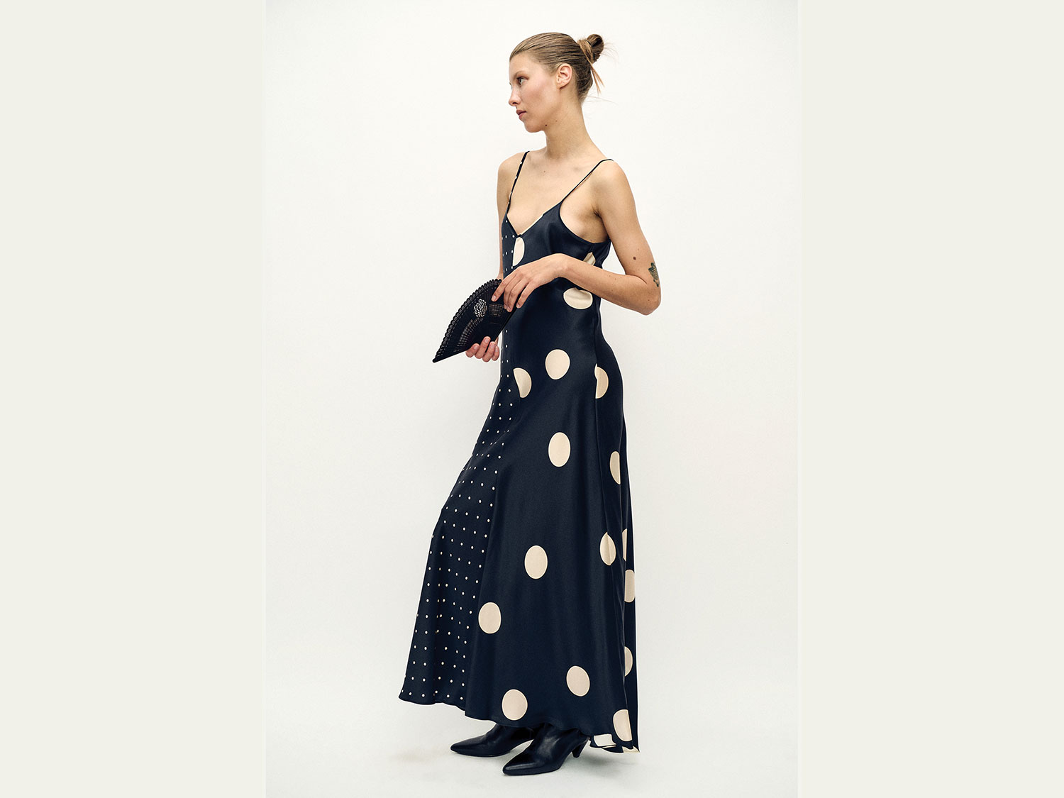 Two-Tone Polka-dot dress from Silk Laundryphoto courtesy of Silk Laundry 