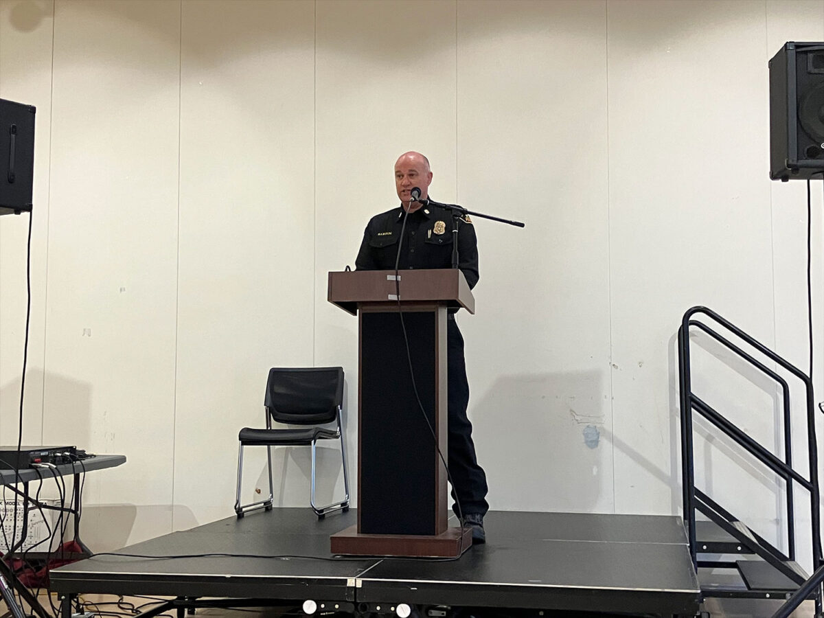 Beverly Hills Fire Chief Greg Barton addressed the meeting.