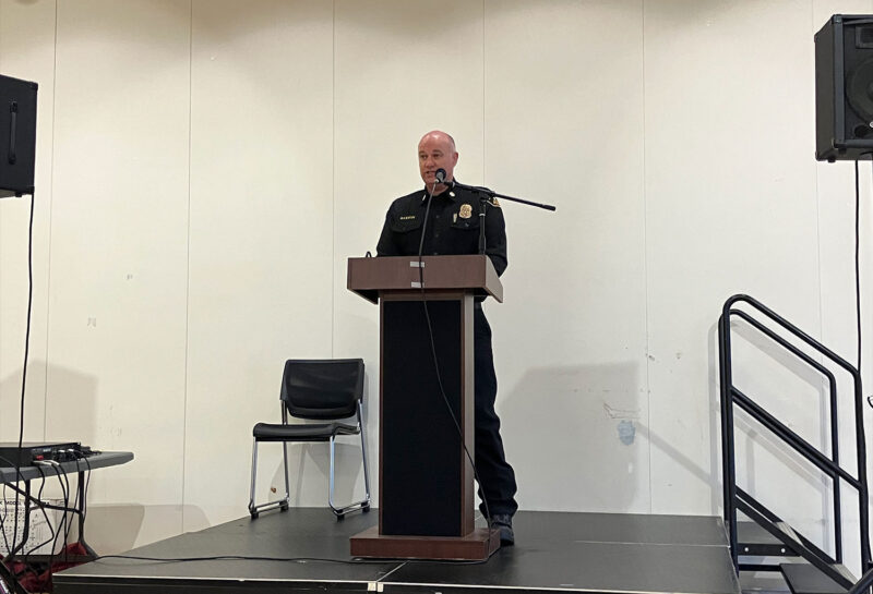 Beverly Hills Fire Chief Greg Barton addressed the meeting.