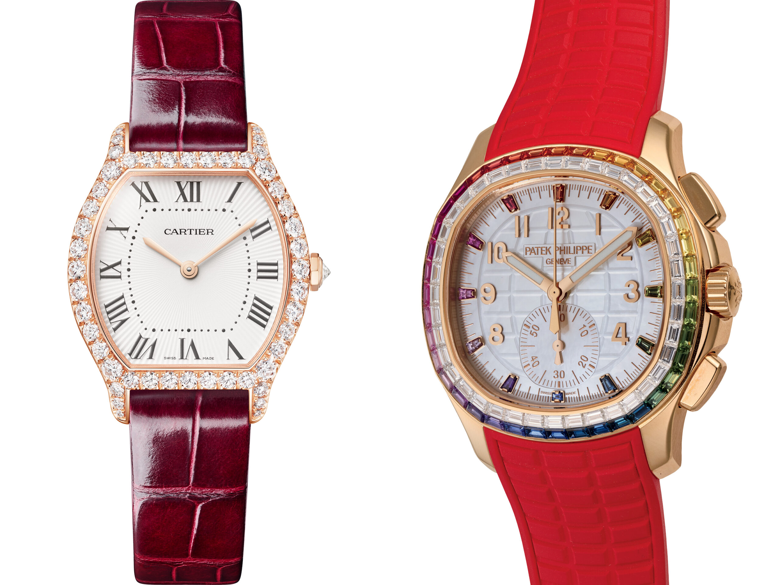 Left: The Tortue by CartierPhoto courtesy of Cartier
Right: PATEK PHILIPPE
Photo courtesy of Phillips