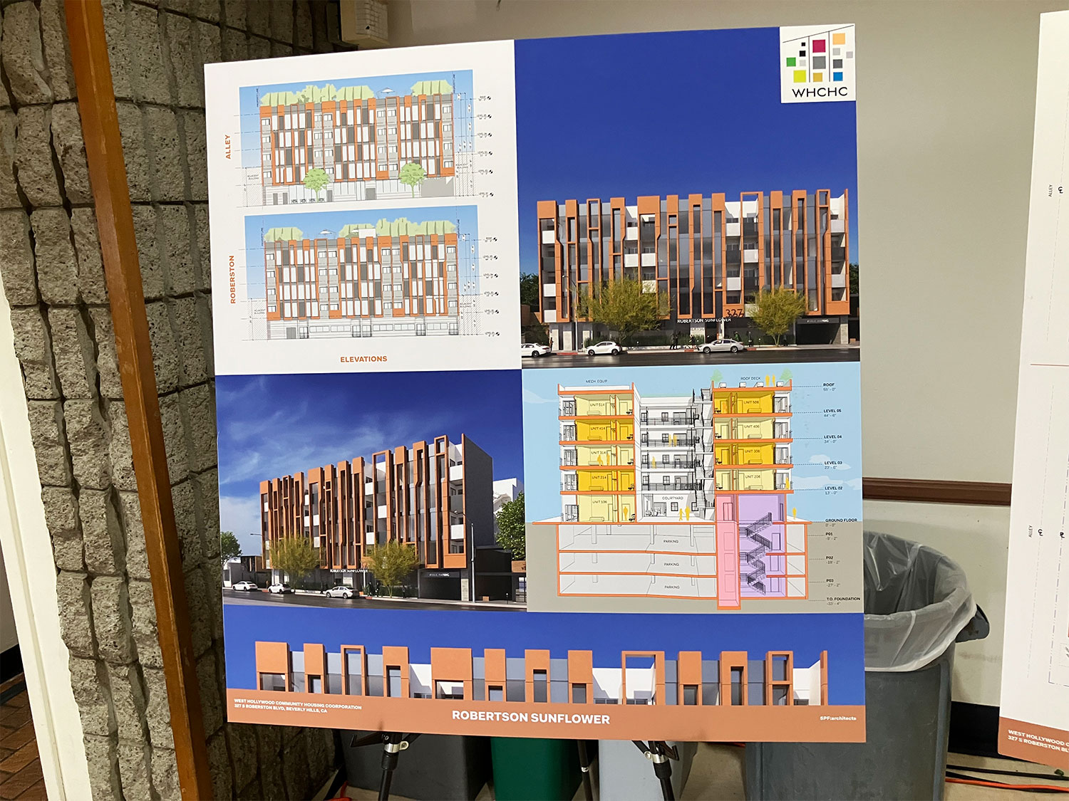 Rendering of the proposed Aff ordable Housing development on S. Robertson Boulevard Photo by Sam Mulick