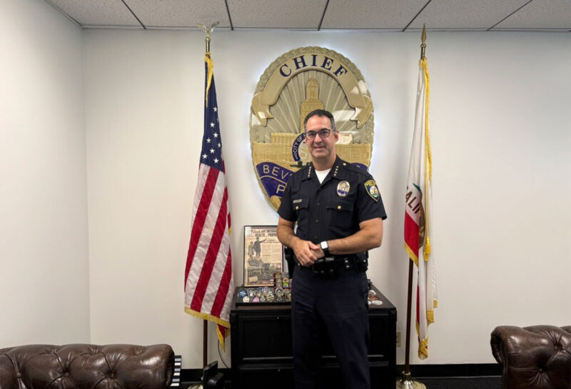 Chief of Police Max Subin in his City Hall office Photo by Jessica Ogilvie