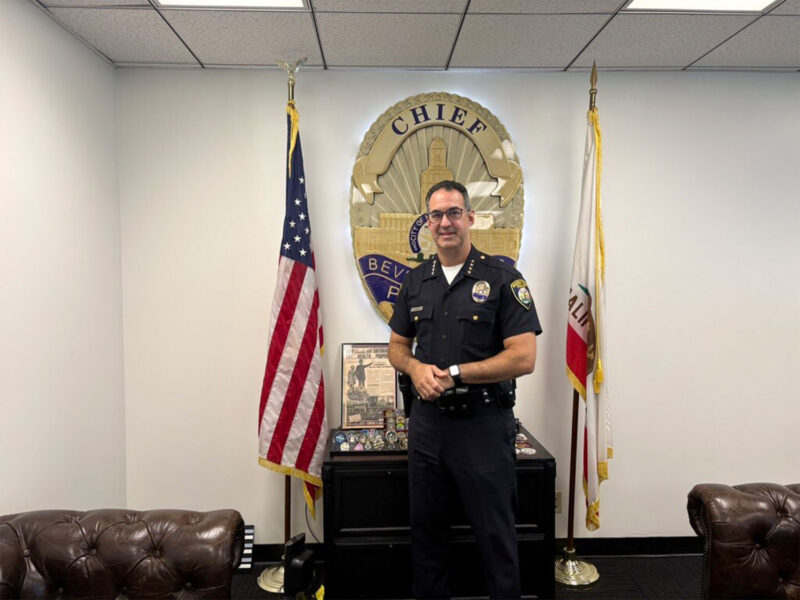 Chief of Police Max Subin in his City Hall office Photo by Jessica Ogilvie