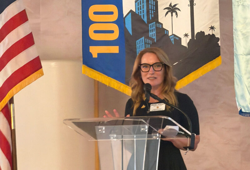 Supervisor Lindsey Horvath at the Rotary Club of Beverly Hills luncheon on Aug. 3 Photo courtesy Rotary Club of Beverly Hills
