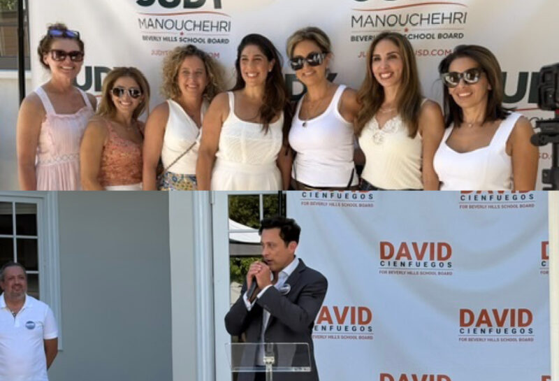 Manouchehri (above) and Cienfuegos at their kickoff events.