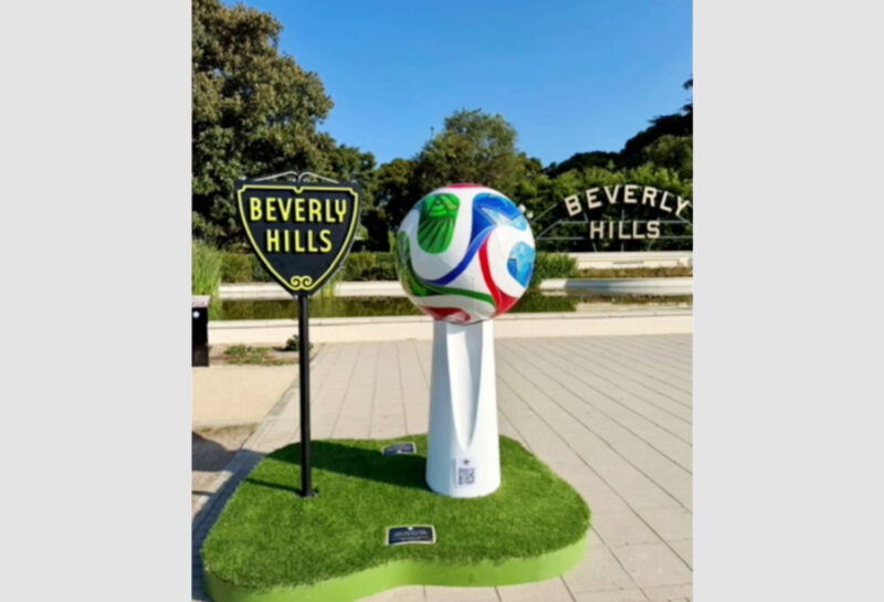 A selfi e station was set up for the 