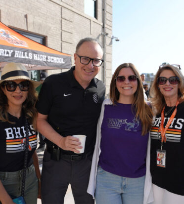 From left: Kathy Khorramian, Dr. Alex Cherniss, Alana Berthiaume and Gita Moallemi at Staff Opening Day
