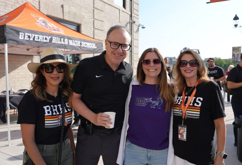 From left: Kathy Khorramian, Dr. Alex Cherniss, Alana Berthiaume and Gita Moallemi at Staff Opening Day