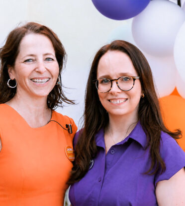 Jackie Kruger (left) and Kim Lifschitz held a kickoff party on Aug. 30.