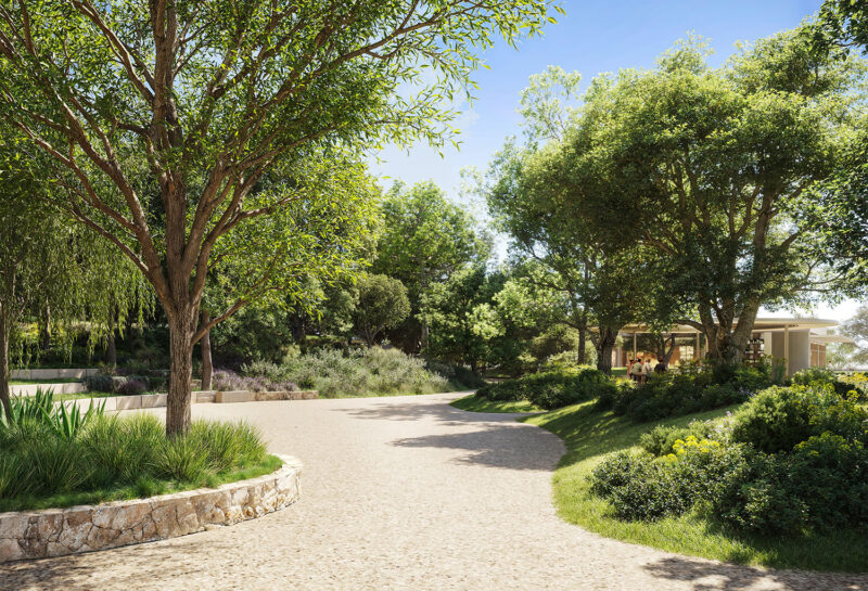 One Beverly Hills has begun the process of selecting trees for its gardens.